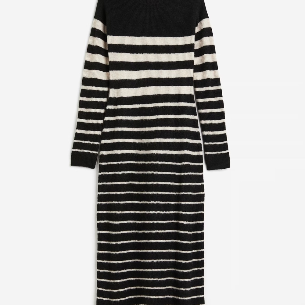 h&m rib knit sweater dress Rib-Knit Xs Rp: 79 Usd h&m rib knit dress viral